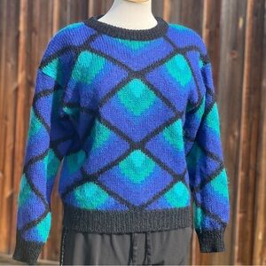VINTAGE BILL BLASS 80s/90s Mohair wool blend sweater|medium